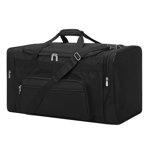 75L Sporttasche Reisetasche Fitness Tasche mit Schultergurt Wochenendtasche für Damen und Herren (Schwarz, 75L) 75L Sporttasche Reisetasche Fitness Tasche mit Schultergurt Wochenendtasche für Damen und Herren (Schwarz, 75L)