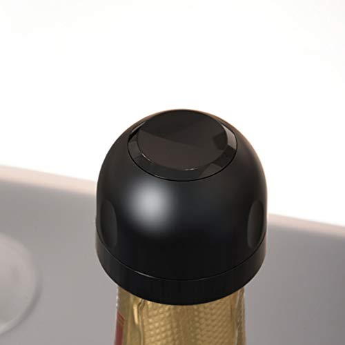 HEMOTON 2 tampas de silicone reutilizáveis para garrafa de vinho tampa seladora de cerveja champanhe