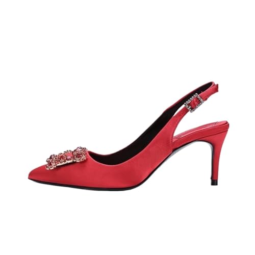 Talons hauts de pompe élégante escarpins femme soie colorée chaussure de fête