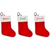 Personalized Christmas Stocking Customized Red Velvet Stockings Embroidered Family Name Monogrammed20 Inches