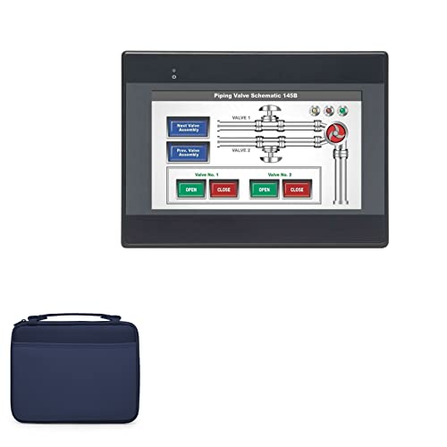 BoxWave Case Compatible with Maple Systems HMI5070LB - Hard Shell Briefcase, Slim Messenger Bag Briefcase Cover Side Pockets - Navy