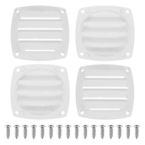 Couvercle d'aération de bateau sourcing map en plastique blanc 8,4 x 8,5 cm pour van lot de 4