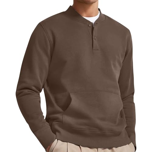 Herren Langärmliges Sweatshirt Mit Viertelreißverschluss Warm Oversize Atmungsaktiv Hoodie Outdoor Freizeitjacke Casual Streetwear Winter Herbst Robust Hochwertig 2026 Trend Männermode Oberteil