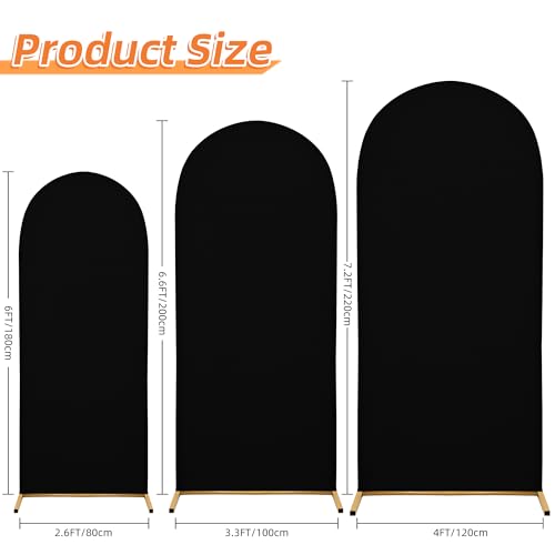 7.2FT Wedding Arch Cover – Stretchy Spandex Fabric Backdrop for Arch Stand - image 3