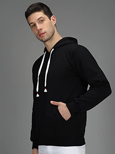 Image of eKools� Men's Rich Cotton Fleece Pullover Hoodie Sweatshirt for Winters
