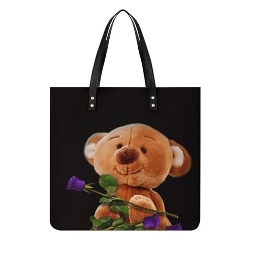 Sac à main ours mignon pour femme, le tote bag shopper parfait à offrir pour le voyage