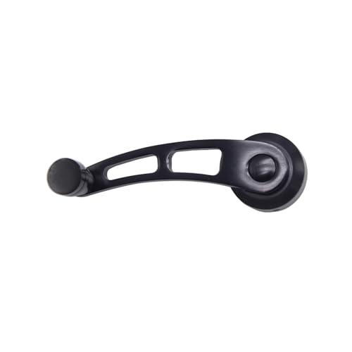 Image of 2 Sets SHLPDFM Window Crank Handle Black Billet Aluminum 4 1 /4 Window Crank Handle Fits for Hot Rod Chevy Ford Chrysler