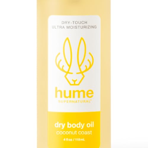 HUME SUPERNATURAL Dry Body Oil Spray - Ultra Hydrating Oil for Dry Skin, Light and Nourishing Body Oils for Women and Men, Long-Lasting Moisture (Coconut Coast, 1-Pack) HUME SUPERNATURAL Dry Body Oil Spray - Ultra Hydrating Oil for Dry Skin, Light and Nourishing Body Oils for Women and Men, Long-Lasting Moisture (Coconut Coast, 1-Pack)