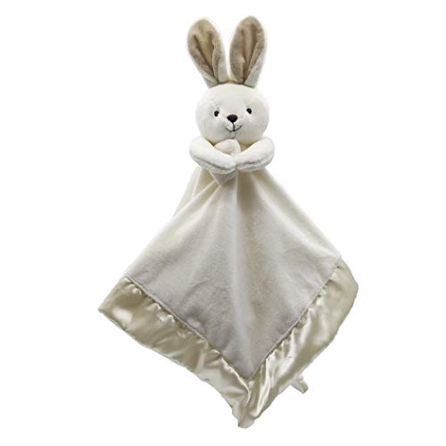Image of Bunny Lovey Blanket for Baby | Large 20 inch x 20 inch Baby Lovey for Girls or Boys | Cute Bunny Security Blanket for Babies and Toddlers