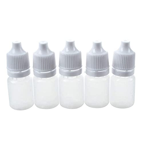 Image of dinojames 5ml Sealed Liquid Dropper Bottles with Cap and Inner - Pack of 100 Pcs. (For Homeopathic & Ayurvedic Use)