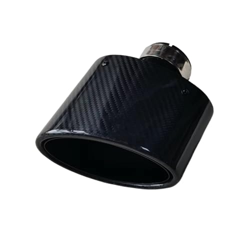 Terminales de escape ovaladas con entrada de 51mm para coche tuning