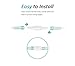 CINOCA 5PCS Oxygen Tubing Swivel Connector Supply for Home Oxygen, 360 Degree Swivel, Avoid Tube Tangles, Oxygen Concentrator Accessories