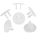 Onwon 30 Pieces Outlet Plug Covers Clear Child Proof Electrical Protector Safety Caps