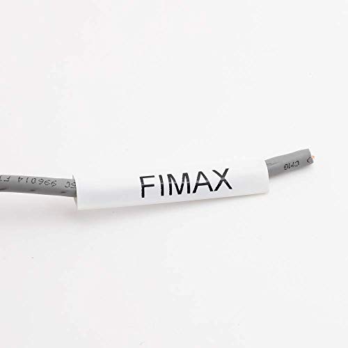 Fimax Replace 18051 Dymo 5200 Heat Shrink Labels 1/4", Cable And Wire Heat Shrink Tubing, Work With Dymo Rhino 4200 5200 5000 6000 Industrial Label Maker, Black On White, 6Mm X 1.5M #TOP6