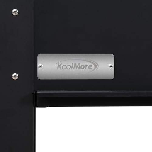 KoolMore 50 in. Charcoal BBQ Grill, Argentine Style Outdoor Grill with Adjustable Grate, Heavy Duty Barbecue Grill, Black by KoolMore - Image 8