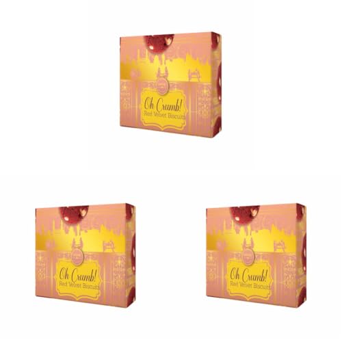 Image of Unwrap Happiness Oh Crumb Red Velvet Cookies | Cookies Biscuits Made With Milk Chocolate & Butter | Clean Ingredients | Packaged | Gift For Special Occasions | 350 Grams (Pack of 3)