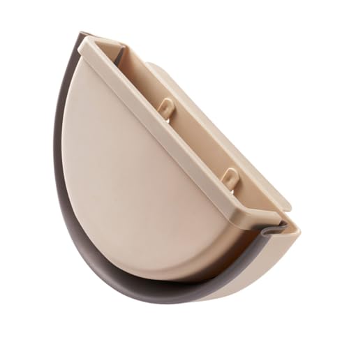 Contenedor plegable de basura montado en pared Beige miniatura 4
