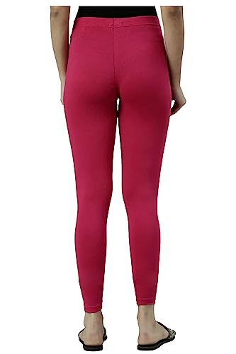 Image of H2 Women's Ankle Length Stretchable Cotton Leggings - Soft Stretch for Casual and Yoga