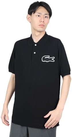 Lacoste Polo Shirt [Official] Big Clock Vintage L1212 Men's, Black