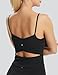 PERSIT Workout Tank Top for Women Square Neck - Criss Cross Back Yoga Bra Top Casual Camisole with Built-in Bra