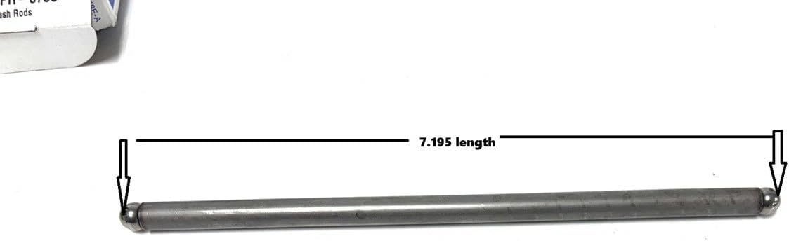 Push Rod Set compatible with 1987-2014 Chevy GMC 4.3L Vortec V6, 5/16" Diameter, Hardened, Set of 12