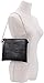 B BRENTANO Vegan Clutch Bag Pouch with removable wristlet and two size metal chain (CROCO BLACK)