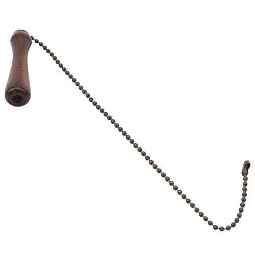 Image of Ceiling Fan Pull Chains Walnut Wooden Pull Chain Extension for Ceiling Light Lamp Fan Chain