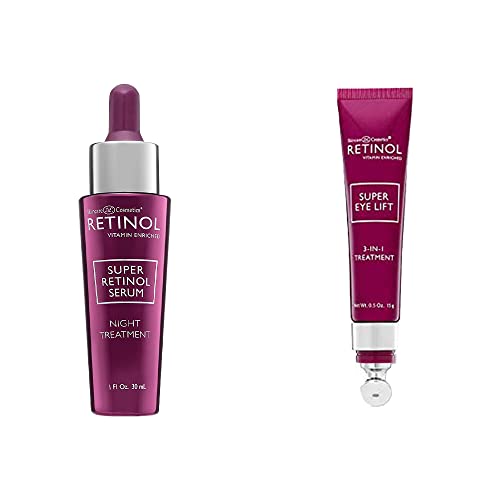 Retinol 6X Super Retinol Serum â€“ Unique Skin Renewal While You Sleep + Retinol Super Eye Lift - A luxurious 3-in-1 treatment fights the look of dark circles, wrinkles, and puffy eyes.