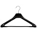 Plastic Coat Hangers with Chrome Hook - 3 Cartons of 8