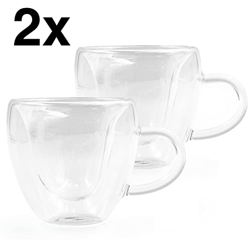 Tasse à thé double paroi cœur de 200 ml, le cadeau idéal pour la Saint-Valentin