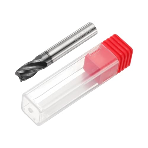 Image of HARFINGTON Carbide Square Nose End Mill Bit 5 /16 inch Cut Dia 4 Flutes TiAlN Coated Milling Cutter for Hardened Steel Metal (5 /16 inch Shank 1 /2 inch Cut Length 2 inch Long 30 Degree Helix)