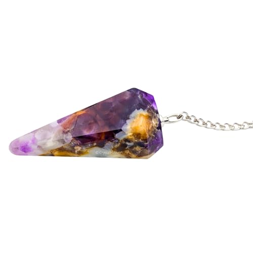 Image of Dreamy Amethyst Pendulum Dowsing Tool - Natural Crystal Pendulum for Spiritual Guidance - Premium Dowser Pendulum for Accurate Divination and Energy Healing - Perfect for Energy Healing
