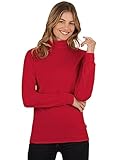 Feinripp Trigema Damen Rollkragenpullover 585010, Rot (kirsch 036), 52 (Herstellergröße: XXL)