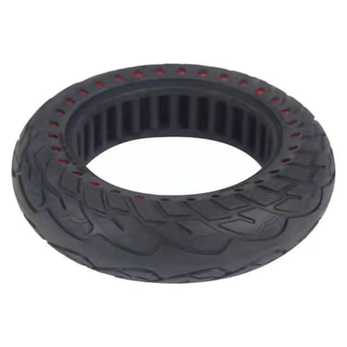 PeGeo Electric Scooter Tire, 10x2.50 Honeycomb Explosion-Proof Solid Tire, Wear-Resistant Non-Slip High Elastic Tire Honeycomb Hollow Shock Absorption-10 Inches (10 * 2.5)
