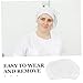 MAGICLULU 100Pcs Disposable Non Woven Hair Nets for Food Service Mesh Caps for Chefs Hair Protection Easy to Wear and Remove Suitable for All Head