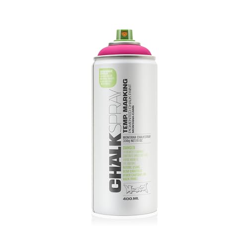 Montana Cans Chalk Spray Paint PINK Temporary Marking Eco-Friendly