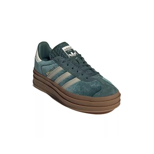 Adidas Gazelle Bold Womens Sneaker (Dark Green Velvet, 9.5)3