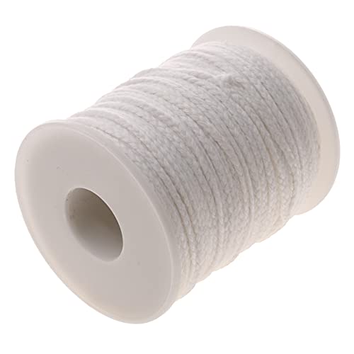 kimairy Pavios De Vela 100% Algodão Natural, Rolo De 200 Pés De Fio De Barbante, Bobinas De Trança,