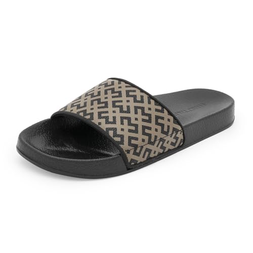 Image of Red Tape Womens Sliders in Slate Blue | Casual Pool Sliders | SLATE BLUE | 3 UK