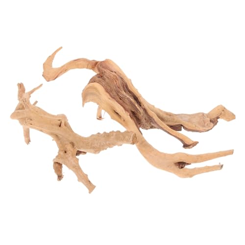 Happyyami Fish Tank Driftwood Decor 2pcs Aquarium Drift Tree Root Decorations Driftwood for Aquarium
