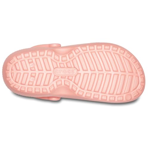 Image of Crocs unisex adult Men's and Women's Classic Lined | Fuzzy Slippers Clog, Melon /Melon, 11 Women 9 Men US
