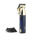 BaByliss Super-X Metal Series, Cordless Hair Clipper - Japanese Steel Blades, 10 Comb Attachments, 2 Tapered Guides, Lithium Battery, Digital Display, Metal Body, Blue/Gold, E992U - Image 7