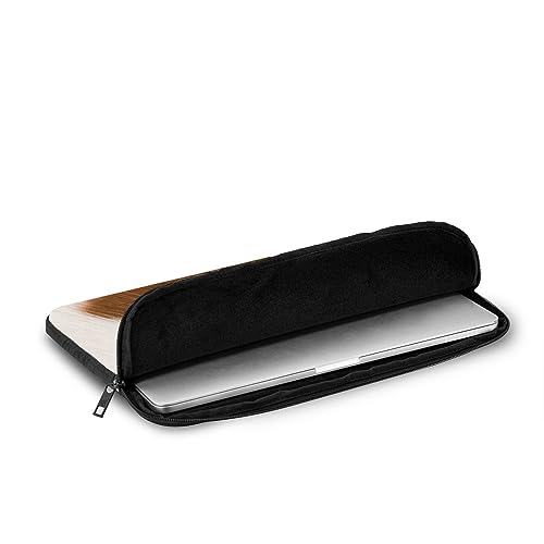 Funda para portátil de piel vacuna marrón rojo 15 pulgadas miniatura 6