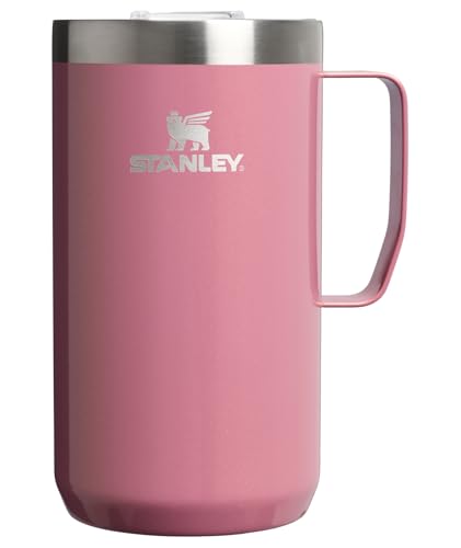 Image of STANLEY Everyday Camp Mug 24oz | Drink Through Lid | Cup for Coffee, Tea and Drinks | Insulated Stainless Steel Coffee Mug | BPA-Free | Port Shimmer