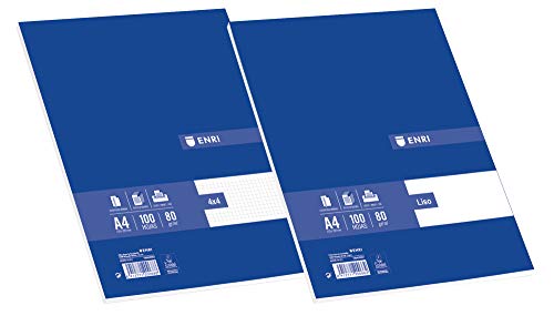 Enri 100430062 – resmillería 100 einzelne Blätter, A4/210 x 297 mm