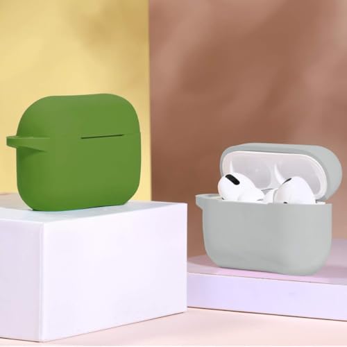 Image of EDNITA Airpods Pro 2 Case Compatible with Airpod 2 Pro & Airpods Pro, Earphone Case Cover Keychain | Shock Ressitant Full Protection LED Visible (Grey)