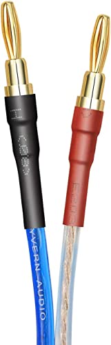 Kk Cable Bb2-2[1Pair 8Banana Plugs Total] Hifi Speaker Wire, Assembled (Banana To Banana Plugs) Blue (4.92Ft Per Wire / 1.5M Per Wire) Bb2-2 #TOP1