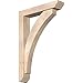 Ekena Millwork BKT0604X28X40THR06SDF Thorton Slat Smooth Bracket w/Offset Brace, Douglas Fir