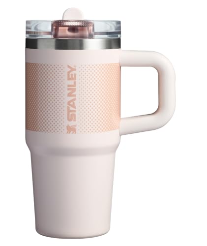 Consejos para Comprar Taza termica los 5 mejores. 44 Stanley Quencher ProTour - Vaso con popote abatible con tapa a prueba de fugas, 14 onzas, popote y mango integrados, soporte para vasos compatible para viajes, taza de acero...