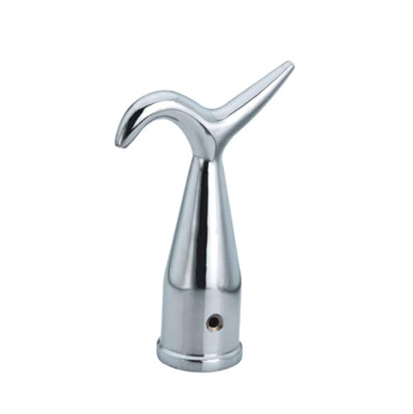 Ironmongery Solutions Loft Hatch & Window Opener Pole - 118cm Varnished Wood Handle with Chrome Steel Hook, Includes Wall Clip for Easy Storage (Polished Chrome)